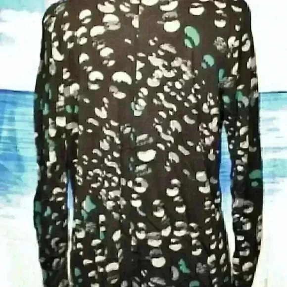 FRENCH CONNECTION Woman's DK NAVY BLUE Knit STRETCH Top LIGHTWEIGHT size Lg - Picture 3 of 4